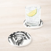 ヴィンテージ 愛国的なサンクス・ギャフとアメリカ国旗 コースター (側面)