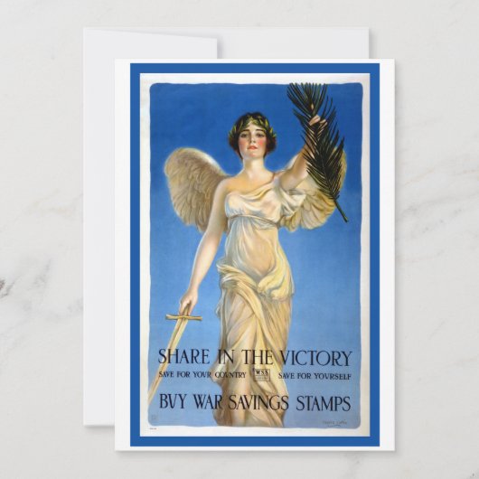 ヴィンテージ 愛国的な女性エンジェル、 戦債を購入せよ (正面)