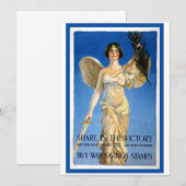 ヴィンテージ 愛国的な女性エンジェル、 戦債を購入せよ (正面/裏面)