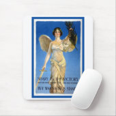 ヴィンテージ 愛国的な女性エンジェル、 戦債を購入せよ マウスパッド (マウス)