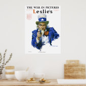 ヴィンテージ 愛国的な サムおじさん マガジン カバー アート ポスター (キッチン)