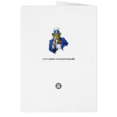 ヴィンテージ 愛国的な サムおじさん 星付き帽子と銃 (裏面)