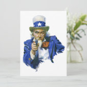 ヴィンテージ 愛国的な サムおじさん 星付き帽子と銃 (スタンド正面)