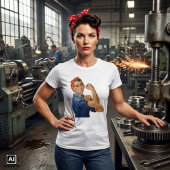 ヴィンテージ 愛国的な ロージー・ザ・リベター、We Can Do It! Tシャツ