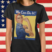 ヴィンテージ 愛国的な ロージー・ザ・リベター、We Can Do It! Tシャツ