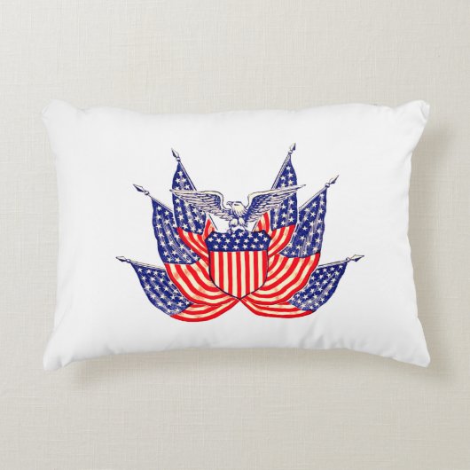 ヴィンテージ 愛国 アメリカ国旗, 7月4日 アクセントクッション (正面)