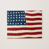 ヴィンテージ 愛国 アメリカ国旗, 7月4日 ジグソーパズル (横)