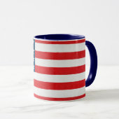 ヴィンテージ 愛国 アメリカ国旗, 7月4日 マグカップ (正面右)