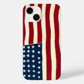 ヴィンテージ 愛国 アメリカ国旗, 7月4日 Case-Mate iPhoneケース (裏面)