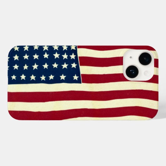 ヴィンテージ 愛国 アメリカ国旗, 7月4日 Case-Mate iPhoneケース (裏面 (横))