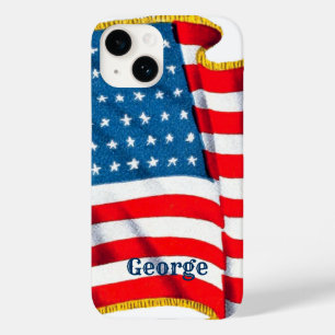 ヴィンテージ 愛国 アメリカ国旗, 7月4日 Case-Mate iPhone 14ケース