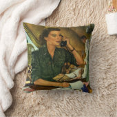 ヴィンテージ 愛国 ナース 電話で クッション (ブランケット)