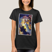 ヴィンテージ 愛国 レディー リバティ アメリカ国旗 ワシ Tシャツ (正面)