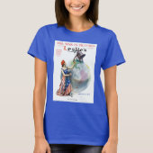 ヴィンテージ 愛国 レディ・リバティ マガジン カバーアート Tシャツ (正面)