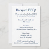 ヴィンテージ 愛国、女性、イーグルとアメリカ国旗 招待状 (裏面)