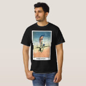 ヴィンテージ 愛国、女性、イーグルとアメリカ国旗 Tシャツ (正面フル)