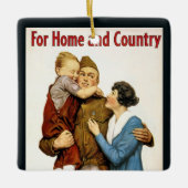 ヴィンテージ 愛国 戦士 勝利 リバティ ローン セラミックオーナメント (正面)