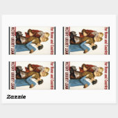 ヴィンテージ 愛国 戦士 勝利 リバティ ローン 長方形シール (シート)