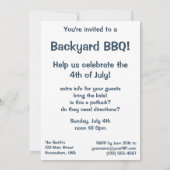 ヴィンテージ 愛国、熱気球 子供パーティ 招待状 (裏面)