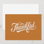 ヴィンテージ 感謝の秋の感謝祭 ギフト シーズンカード (正面/裏面)