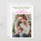 ヴィンテージ 手描き リボン ツリー フォト クリスマス (裏面)