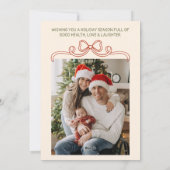 ヴィンテージ 手描き リボン ツリー 写真 クリスマス (裏面)