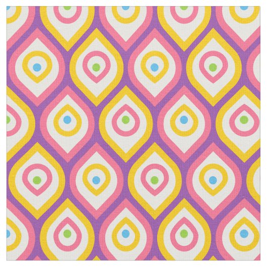 ヴィンテージ·抽象芸術·パターン ファブリック (クローズアップ)