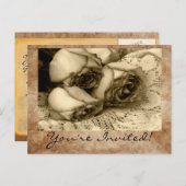 ヴィンテージ 招待状はがき インビテーションポストカード (正面/裏面)