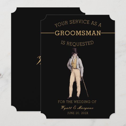 ヴィンテージ 招待状 (正面/裏面)