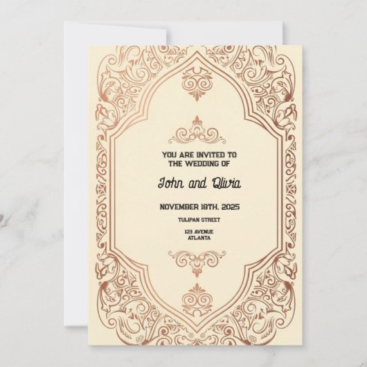 ヴィンテージ 招待状 (正面)