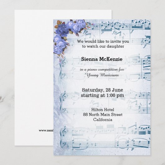 ヴィンテージ 招待状 (正面/裏面)