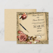 ヴィンテージ 招待状 (正面/裏面)