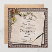 ヴィンテージ 招待状 (正面/裏面)