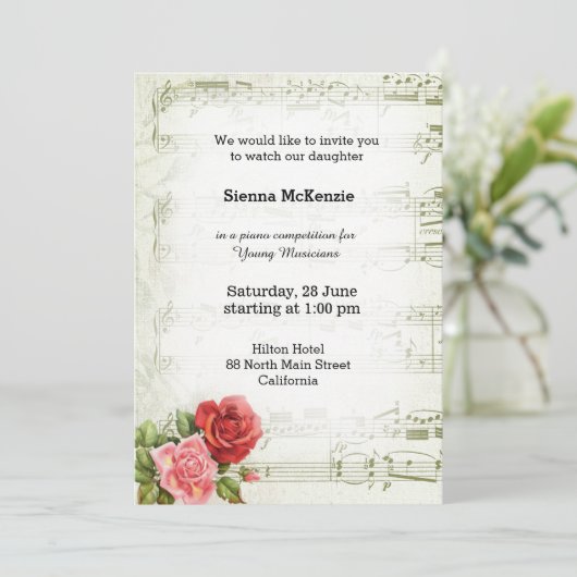 ヴィンテージ 招待状 (スタンド正面)