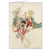 ヴィンテージ-揺りかごのベビーを持つ妖精、 (正面)