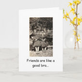 ヴィンテージ-支える友人、 カード (黄色い花)