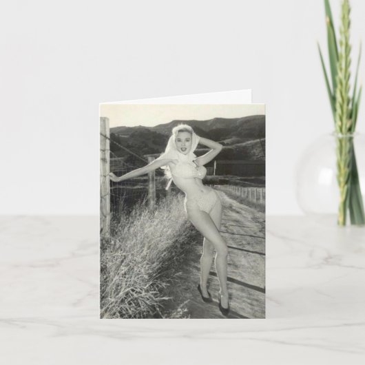 ヴィンテージ「散歩用」ノートカード シーズンカード (正面)