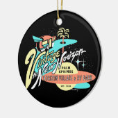 "ヴィンテージ: 新しい地平線" セラミックオーナメント (左)