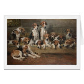 ヴィンテージ-新しい森林Foxhound犬、 (正面横)