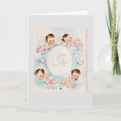 ヴィンテージ-新生児を歓迎するために カード (正面)