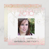 ヴィンテージ/旋回/ダマスク/目盛 招待状 (正面/裏面)