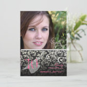 ヴィンテージ/旋回/ダマスク/目盛 招待状 (スタンド正面)