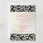 ヴィンテージ/旋回/ダマスク/目盛 招待状 (裏面)