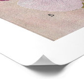 ヴィンテージ「日本のアイリス」フラワーポスター ポスター (角)