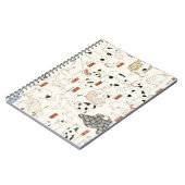 ヴィンテージ 日本の猫アート 浮世絵木版画 ノートブック (左側)
