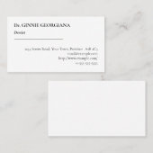 ヴィンテージ、旧ファッションドおよびクラシック名刺 名刺 (正面/裏面)