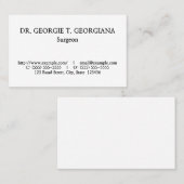 ヴィンテージ、旧ファッションド品、およびクラシックビジネス・カード 名刺 (正面/裏面)