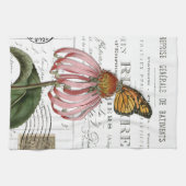 ヴィンテージ（昆虫）オオカバマダラ、モナークバタフライキッチンハンドタオル キッチンタオル (横)