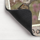 ヴィンテージ(昆虫)オオカバマダラ、モナーク蝶 マウスパッド (コーナー)