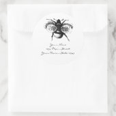 ヴィンテージ（昆虫）マルハナバチ ラウンドシール (バッグ)